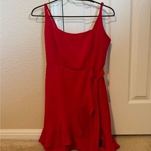 Elegant Red Sleeveless Dress